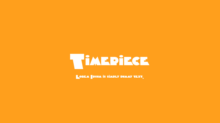 Timepiece Font