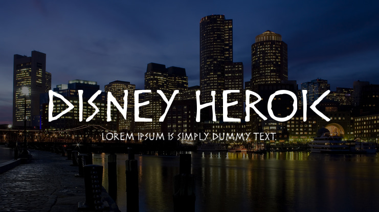 Disney Heroic Font