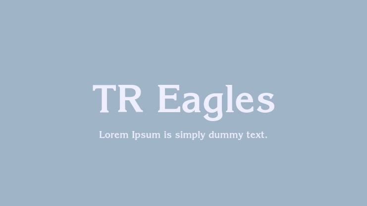 TR Eagles Font