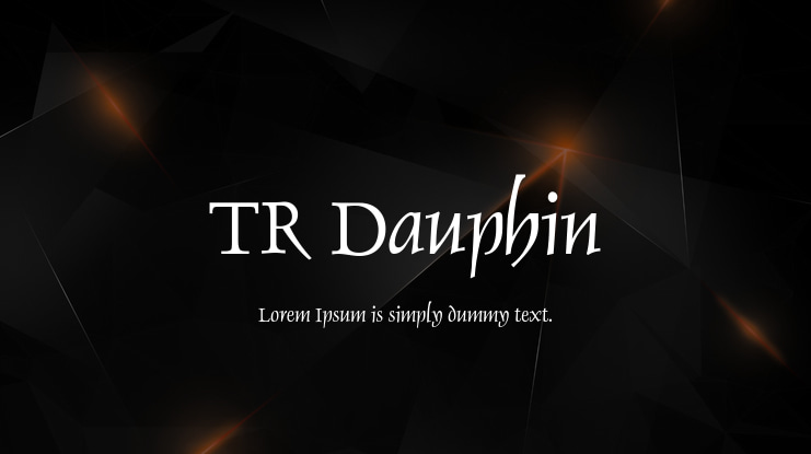 TR Dauphin Font