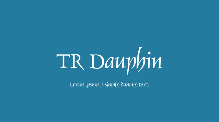 TR Dauphin Font