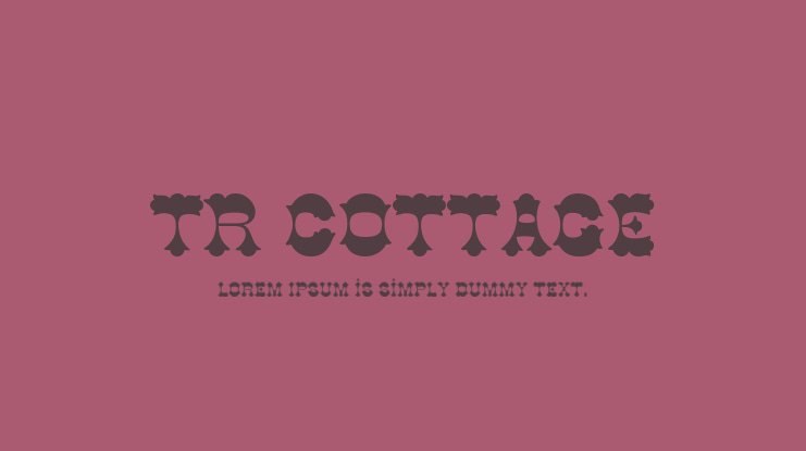 TR Cottage Font