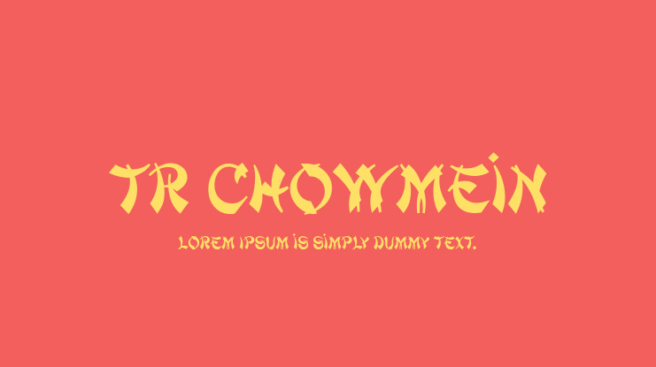 TR ChowMein Font