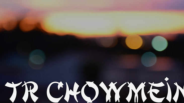 TR ChowMein Font