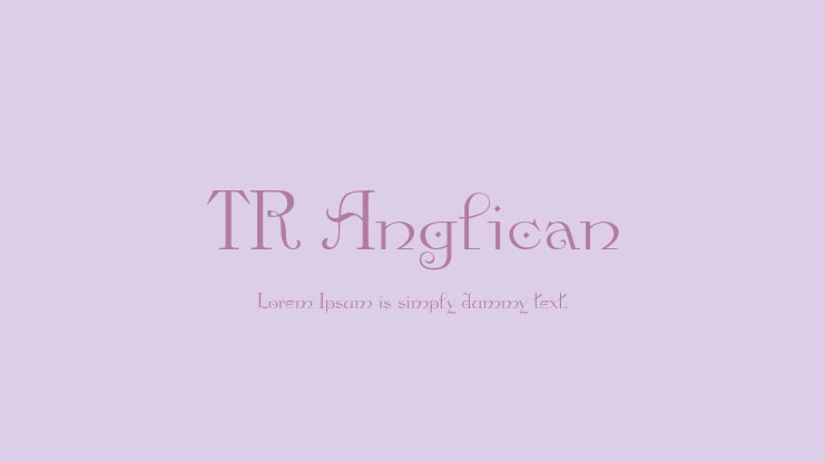 TR Anglican Font
