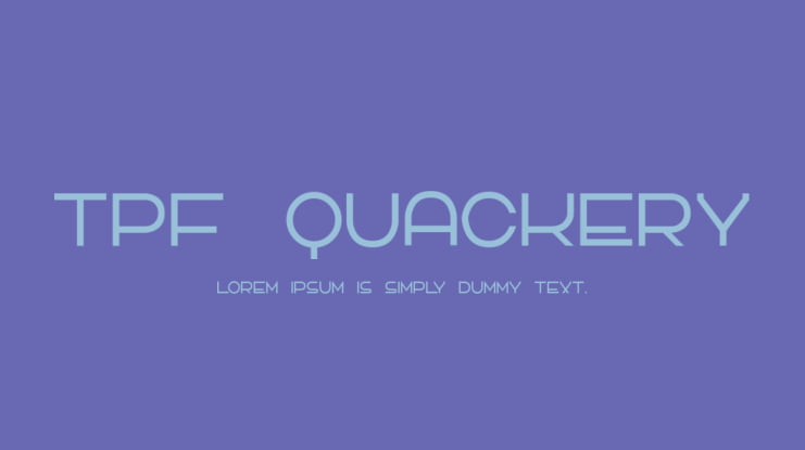 TPF Quackery Font