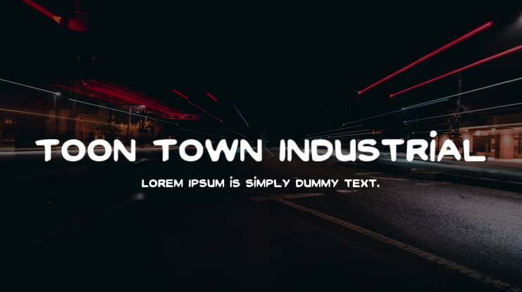 Toon Town Industrial Font