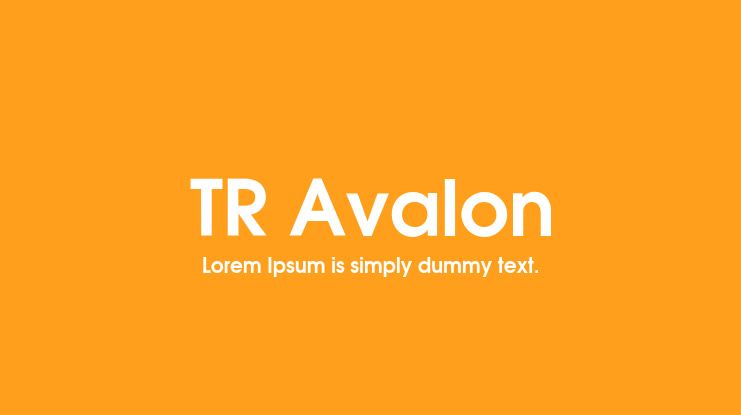 TR Avalon Font