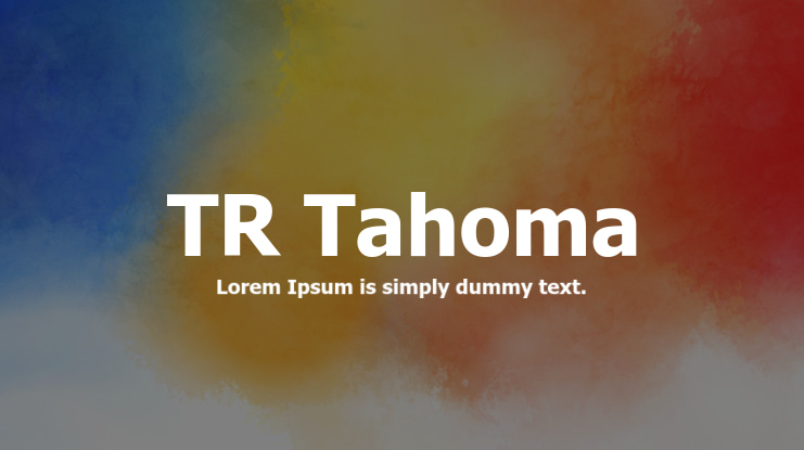 TR Tahoma Font