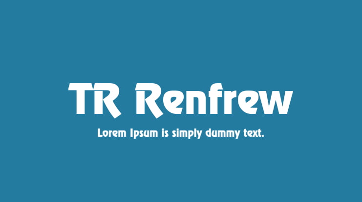 TR Renfrew Font