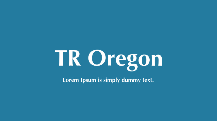 TR Oregon Font