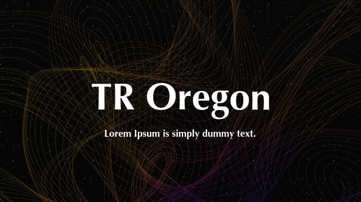 TR Oregon Font