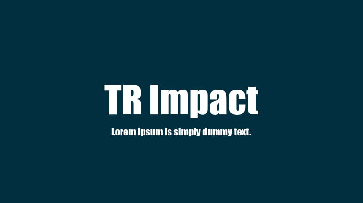 TR Impact Font