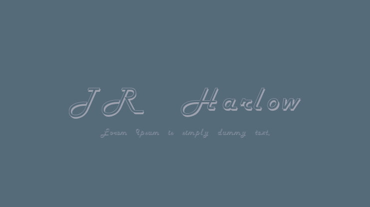 TR Harlow Font