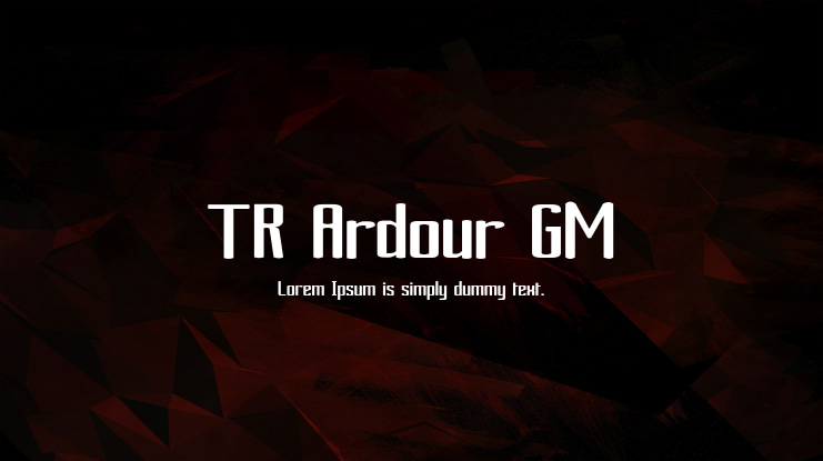 TR Ardour GM Font