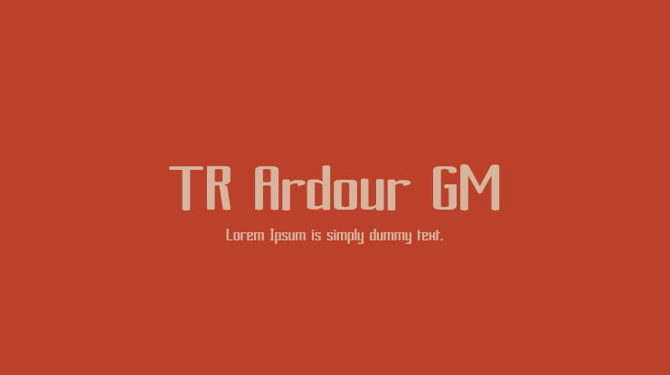 TR Ardour GM Font