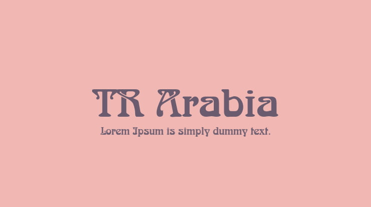 TR Arabia Font