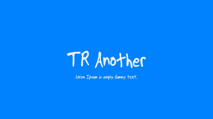 TR Another Font