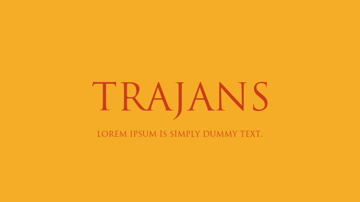 Trajans Font