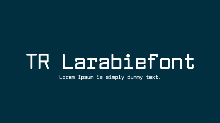 TR Larabiefont Font