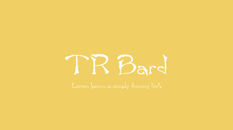 TR Bard Font