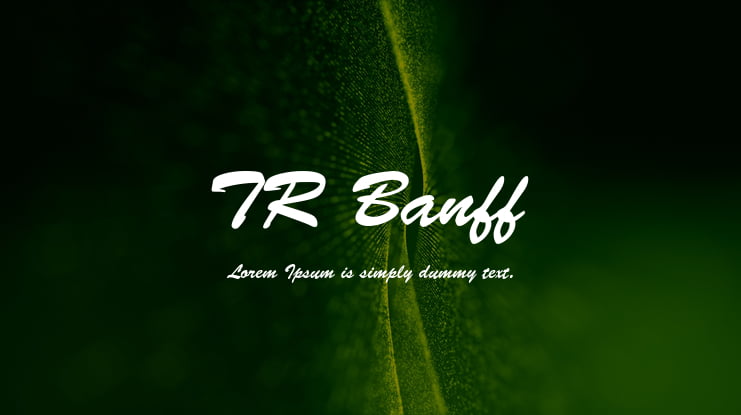 TR Banff Font