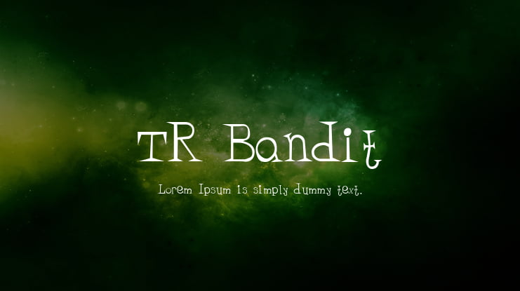 TR Bandit Font