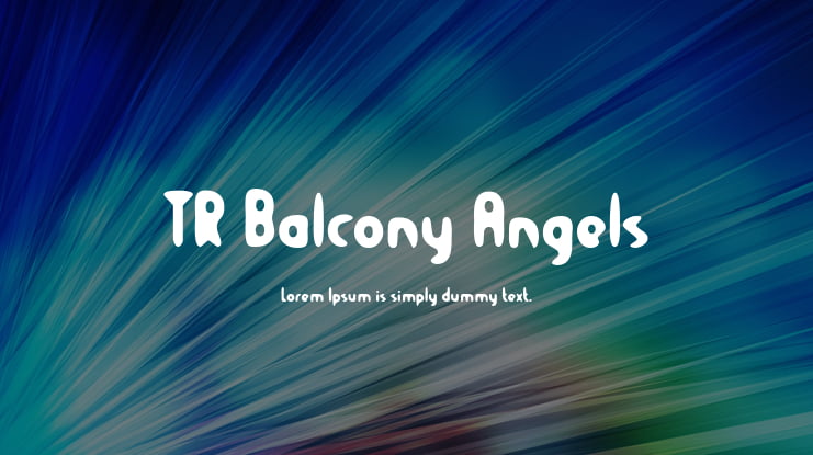 TR Balcony Angels Font