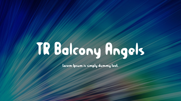 TR Balcony Angels Font