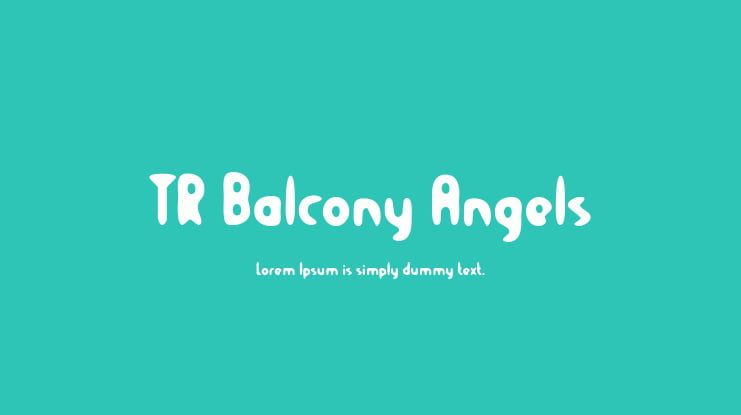 TR Balcony Angels Font
