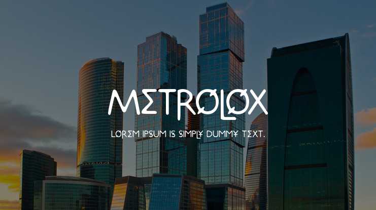 Metrolox Font