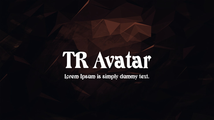 TR Avatar Font