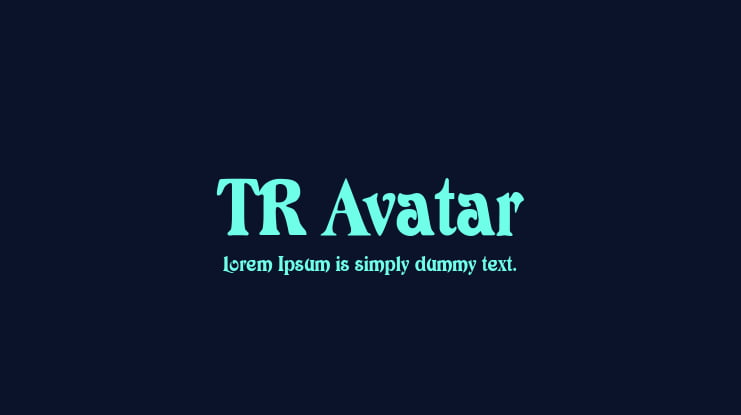 TR Avatar Font