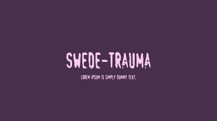 Swede-Trauma Font