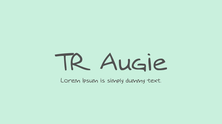 TR Augie Font