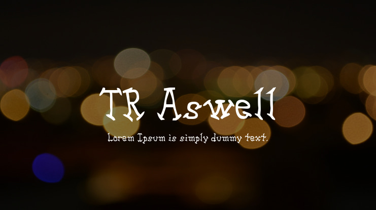 TR Aswell Font
