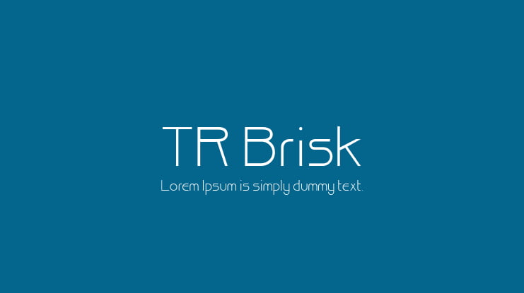 TR Brisk Font