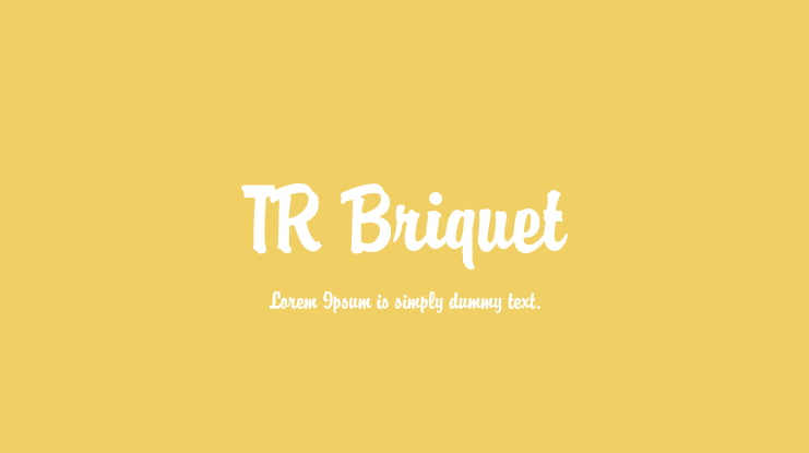 TR Briquet Font