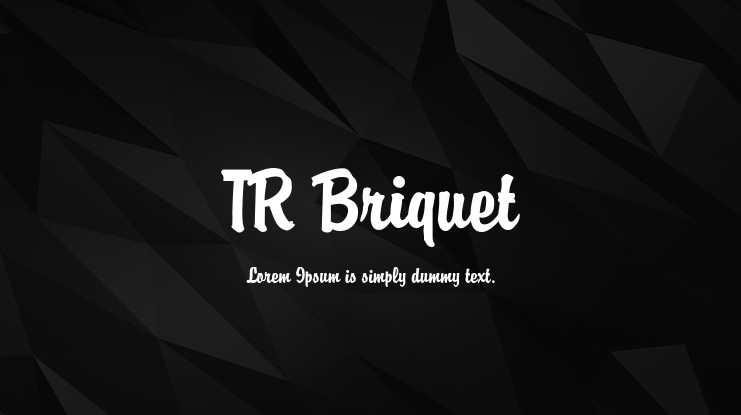 TR Briquet Font
