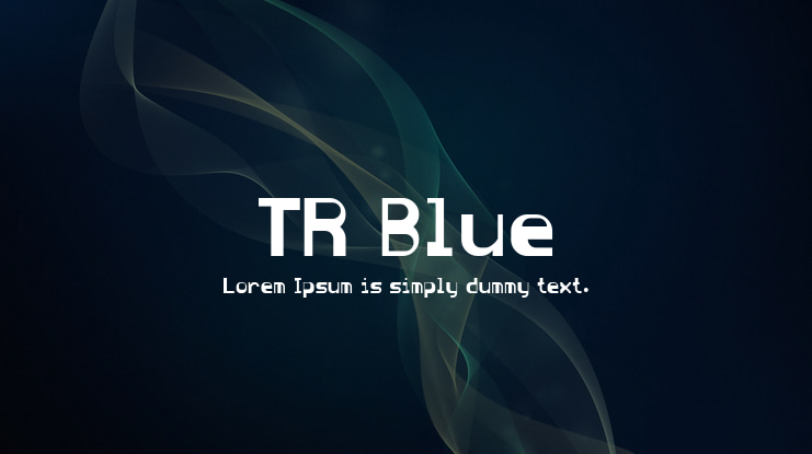 TR Blue Font