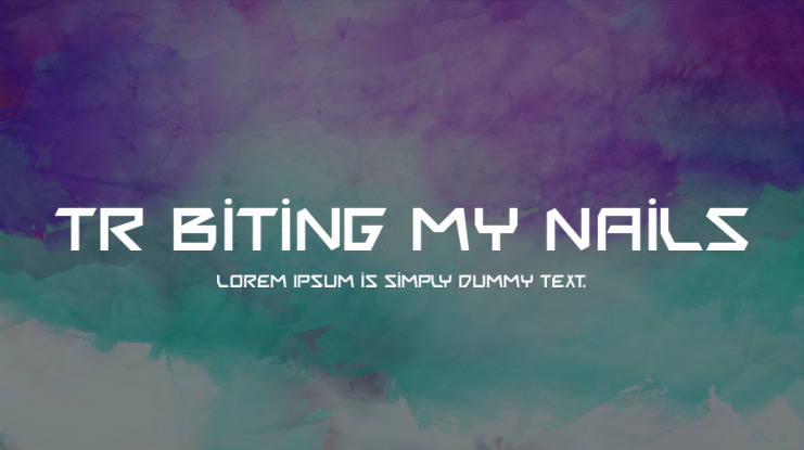 TR Biting My Nails Font