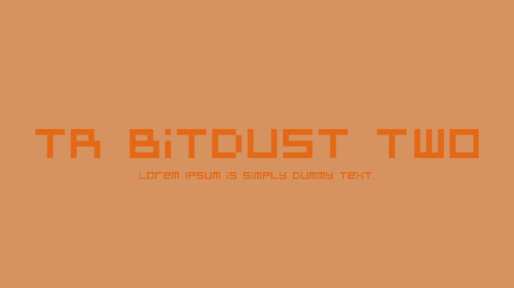 TR BitDust Two Font