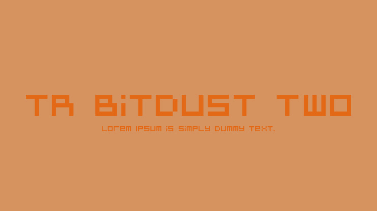 TR BitDust Two Font