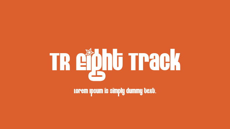 TR Eight Track Font