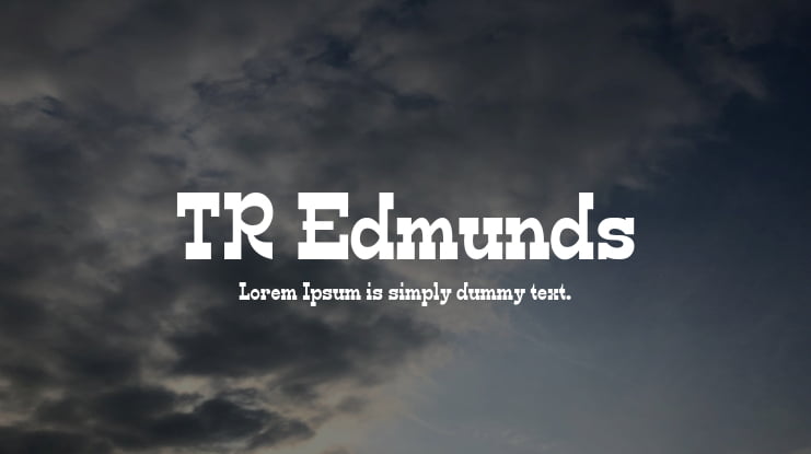 TR Edmunds Font