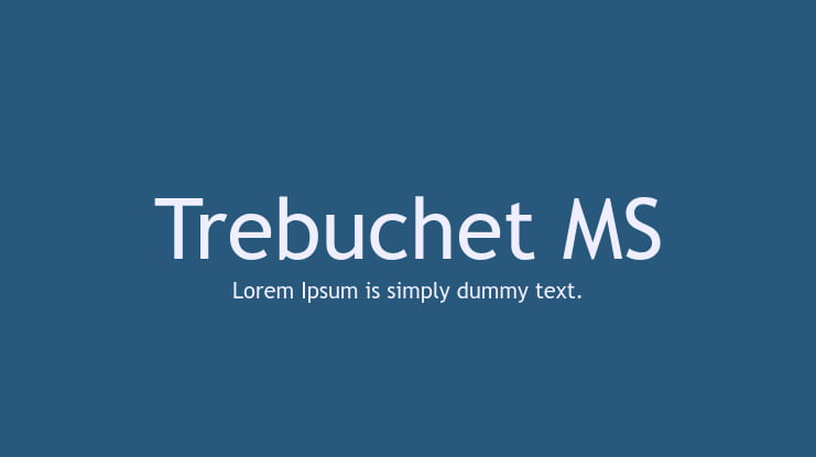 Trebuchet MS Font