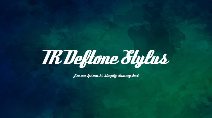 TR Deftone Stylus Font