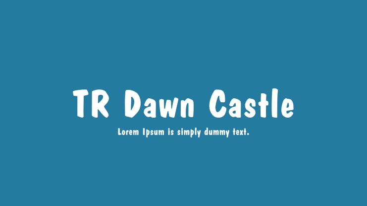 TR Dawn Castle Font