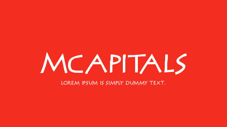 MCapitals Font