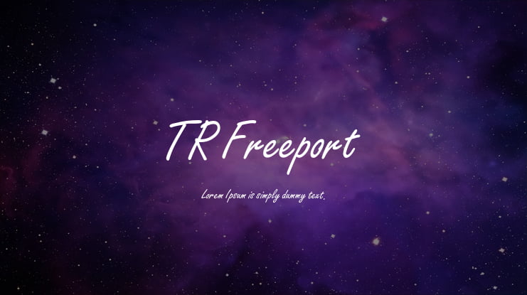 TR Freeport Font